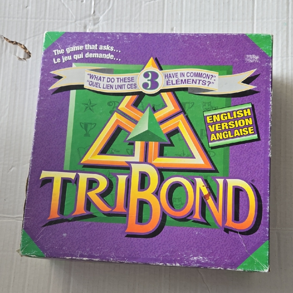 Vintage TriBond Board Game (1992) 100% Complete